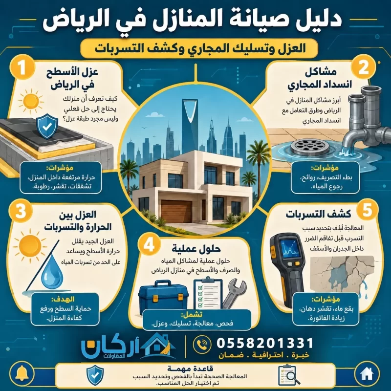 خبراء يوضحون متى تحتاج إلى شركة كشف تسربات المياه بالرياض